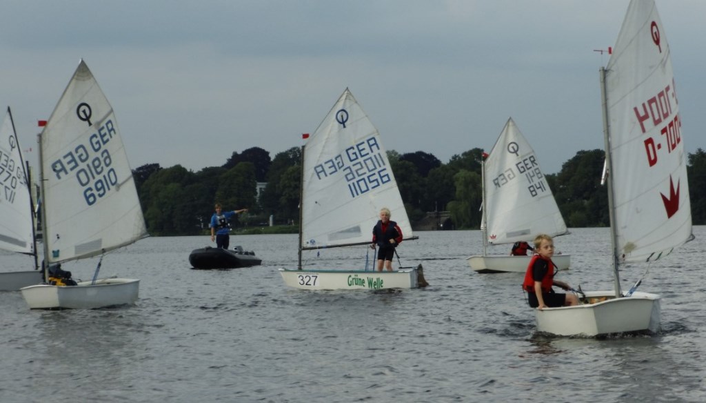 Schönstes Herbstwetter auf der Alster